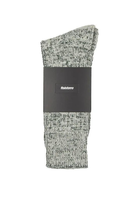 surf clothing for enhanced breathability-Finisterre Kelson Sock - Khaki Marl