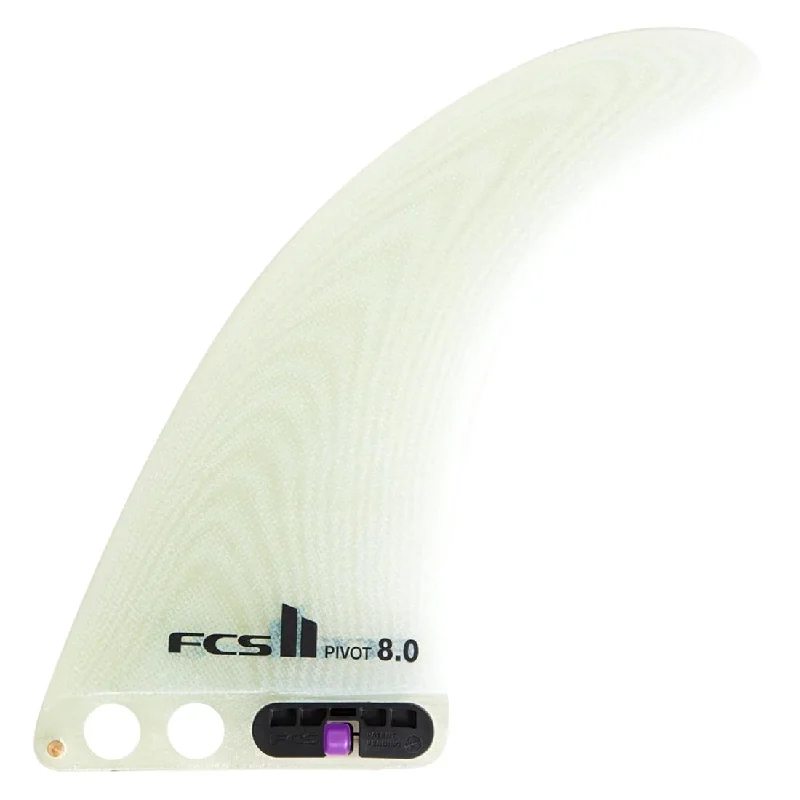 surfboard fins for smoother handling-FCS II Pivot PG 8" Longboard Fin - Clear