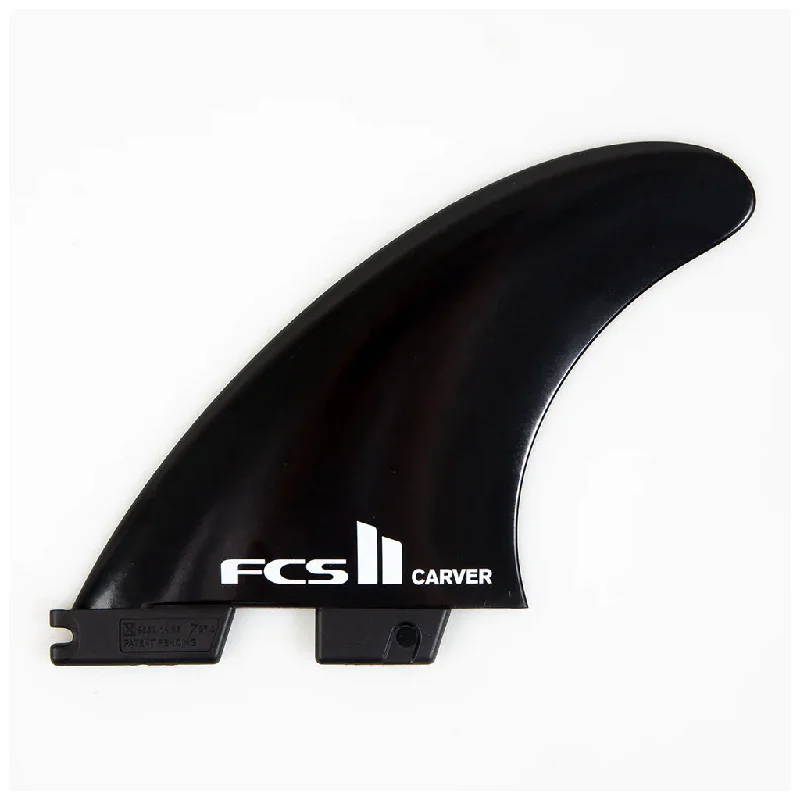 surfboard fins for balanced performance-FCS II Carver Glass Flex Large Tri-Fin Set - Black