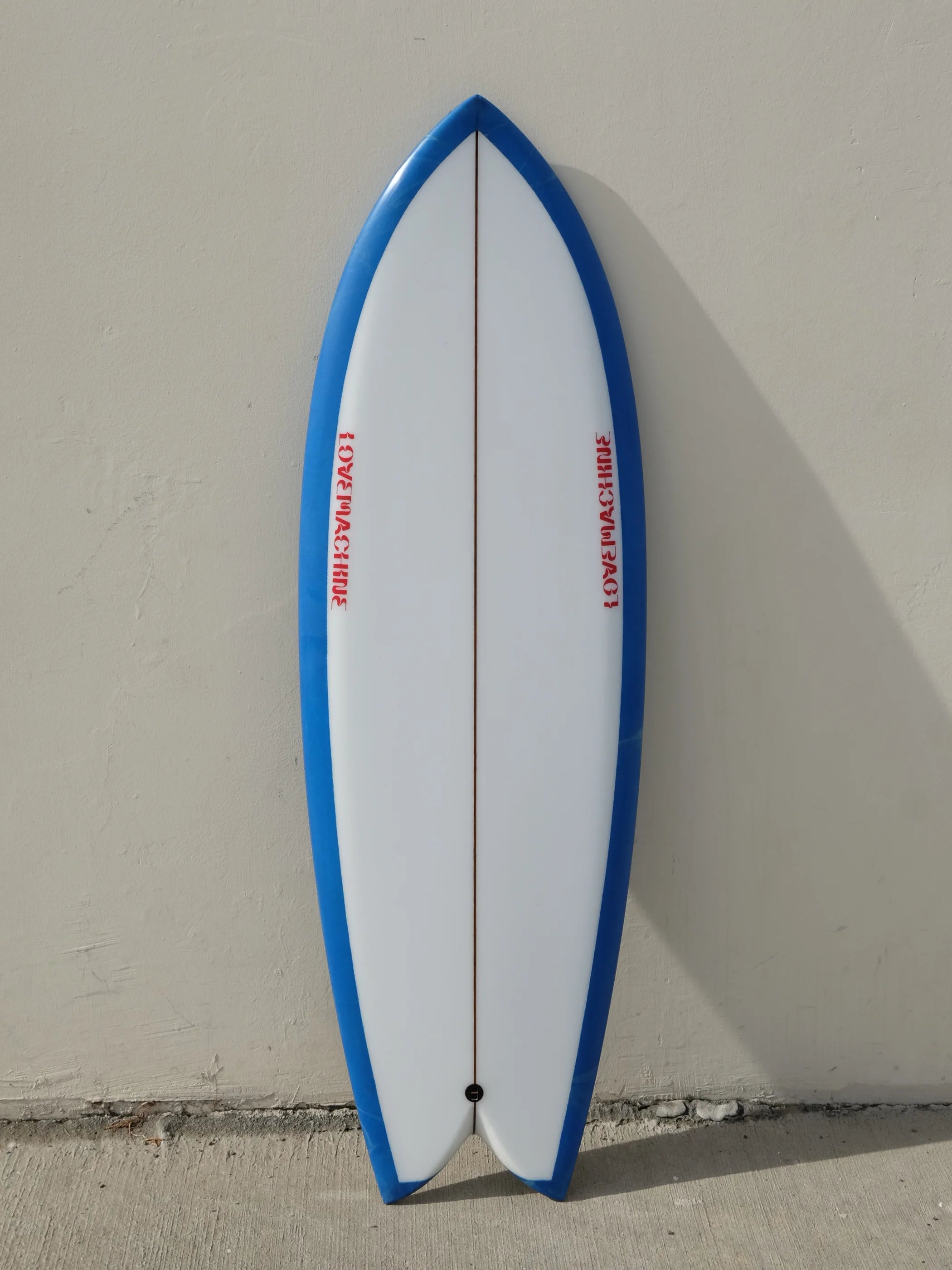 surfboards with quad-fin setups for speed-Love Machine | 5'3" Wills Fish | Blue Abstract Surfboard