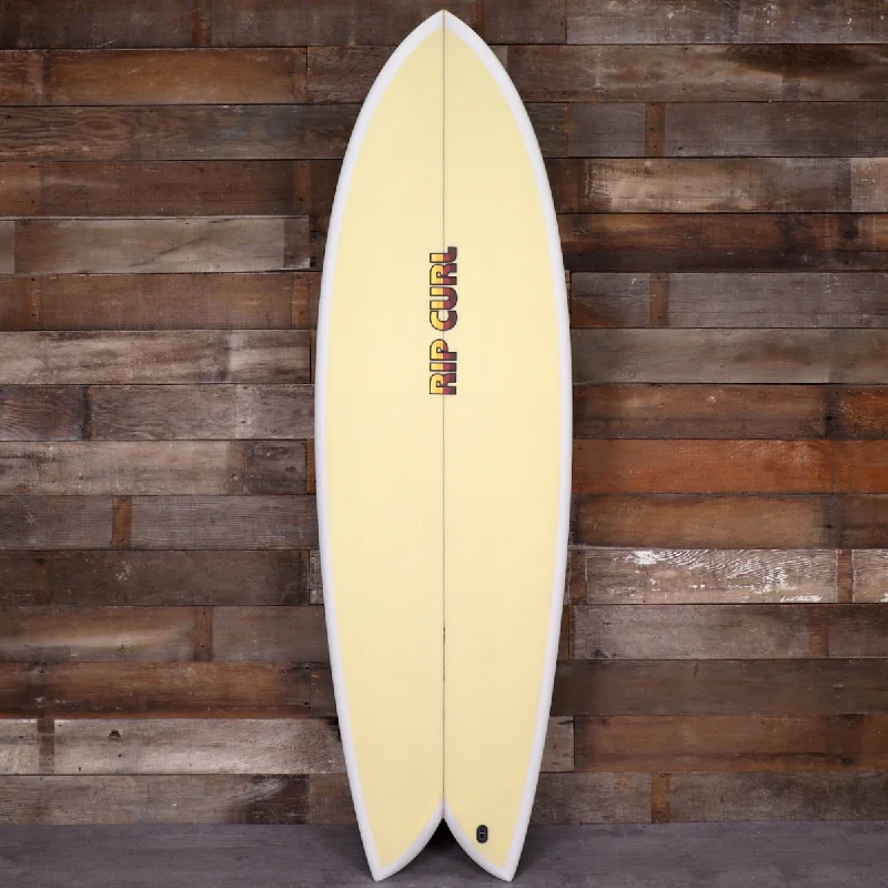 surfboards for ultimate maneuverability-Rip Curl Twin PU 6'0 x 21 ½ x 2 ¾ Surfboard - Clear/Natural