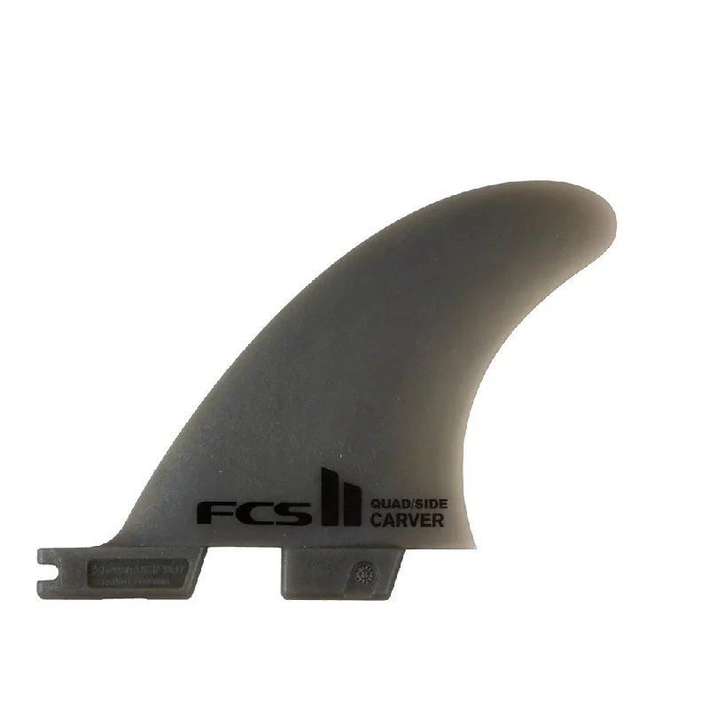 surfboard fins with stable base for improved speed-FCS II Carver Neo Glass Small Quad Rear Set - Smoke