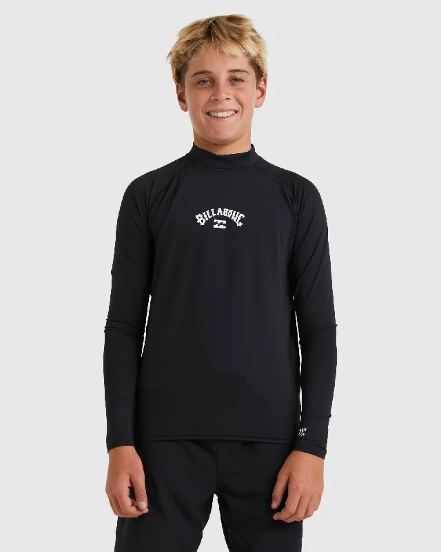 surf clothing for greater wave-catching efficiency-Boys 8-16 All Day Arch Rash Vest