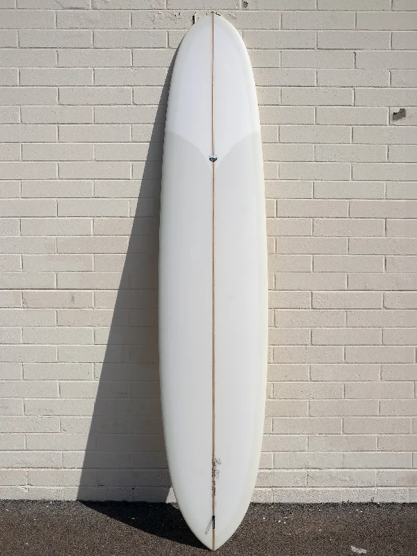 surfboards with more stability in choppy conditions-Woodin Surfboards | 9’3” Switchblade Swiss Coffee Longboard