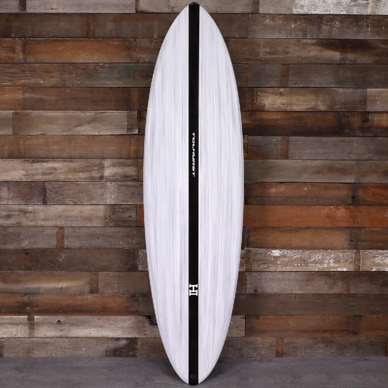 surfboards with optimized foot placement for performance-Harley Ingleby Series Mid 6 Mini Thunderbolt Black 6'4 x 20 x 2 ⅝ Surfboard - Gray/Carbon