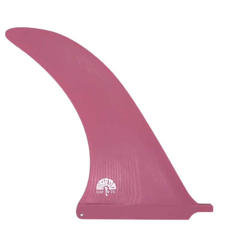 surfboard fins with greater hold on steep waves-RAIDO x OSS The Pink CUTS .3 Longboard Fin