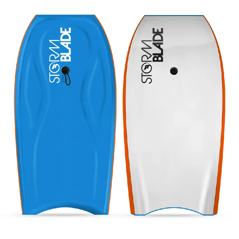 surfboards for longboard lovers-Storm Blade Progressive Bodyboard Azure Blue-Yellow 36in