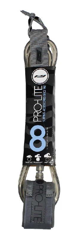 surf clothing with anti-odor properties-Pro-Lite 8'0" Free Surf Ankle Leash (Smoke)