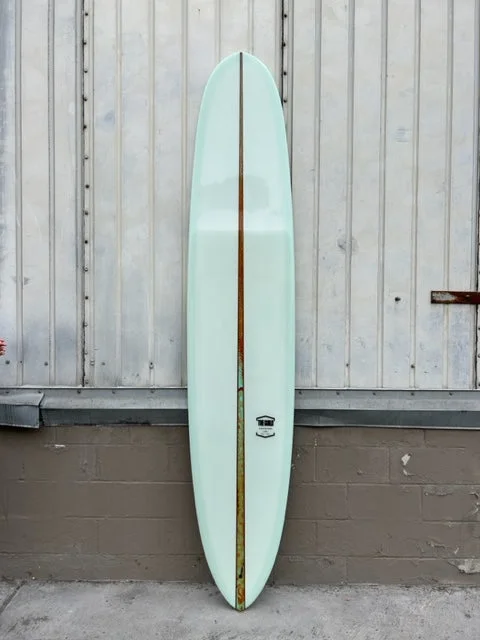 surfboards for tight cutbacks-THE GUILD 9'6" ESCAPIN - SEAFOAM/ABSTRACT STRINGER