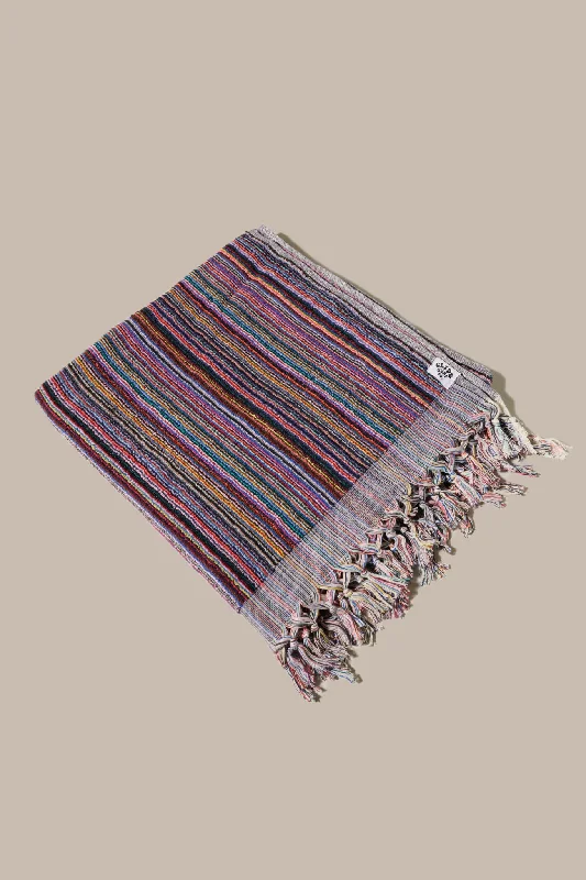 surf clothing for all types of surfboards-Glide Turkish Towel - Multi Stripe