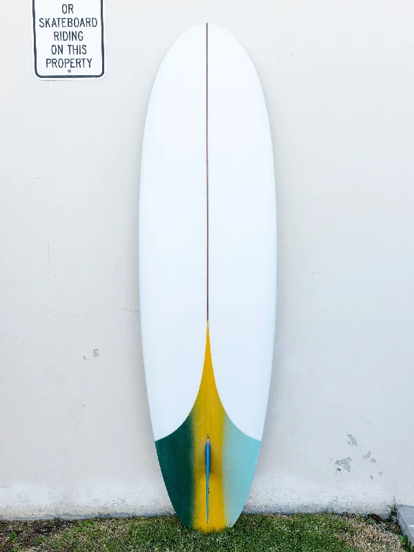 surfboards with a mix of flexibility and rigidity-Koz McRae SurfingBoards | 7'0" Laguna Hull Artwork Tail Surfboard