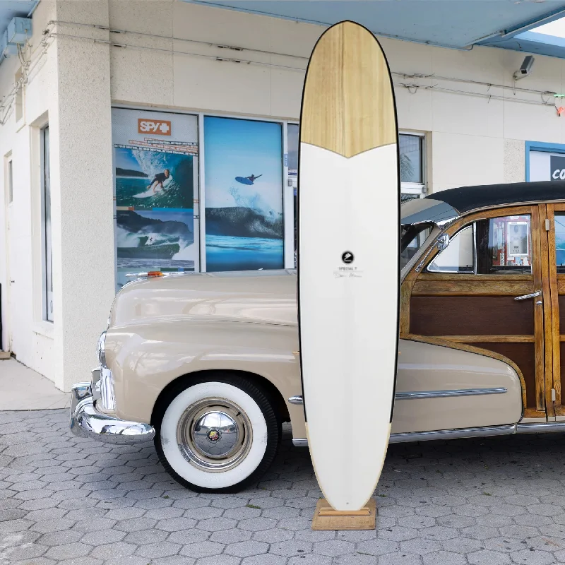 surfboards for smoother takeoffs-Firewire Special T Helium+TimberTek 9'6 Longboard Surfboard