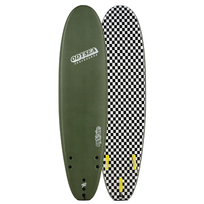 surfboards with unique designs for stylish rides-Catch Surf Odysea Log 7'0 Soft Surfboard - Military Green