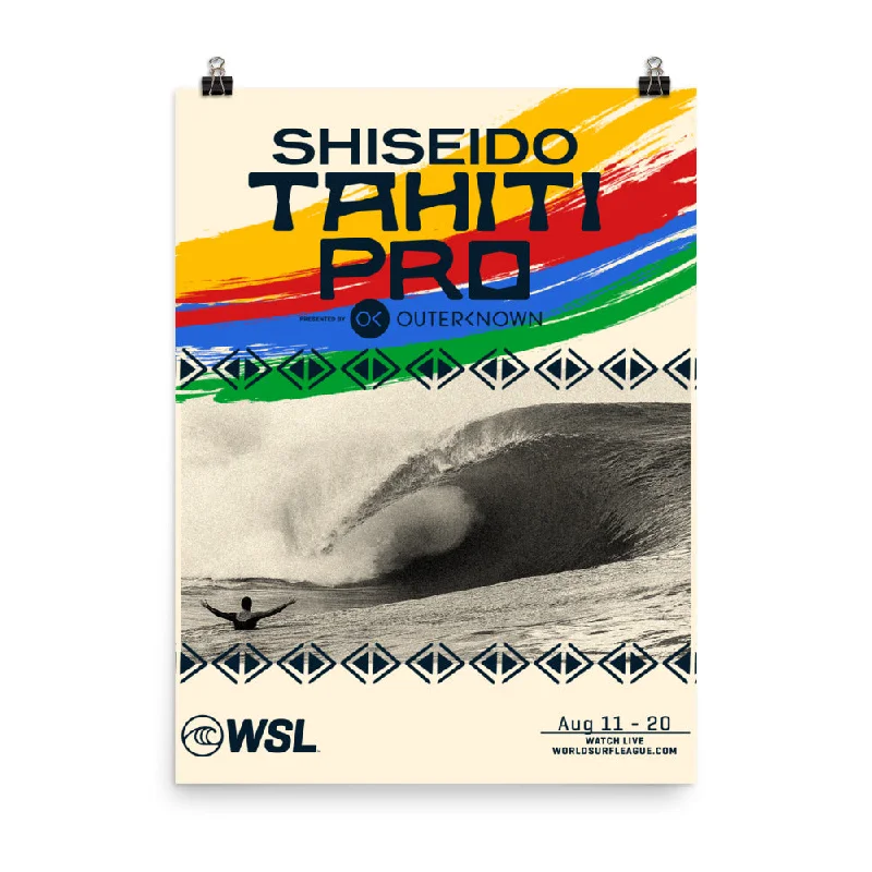 surf clothing with full coverage for sensitive skin-2023 Shiseido Tahiti Pro Official Poster