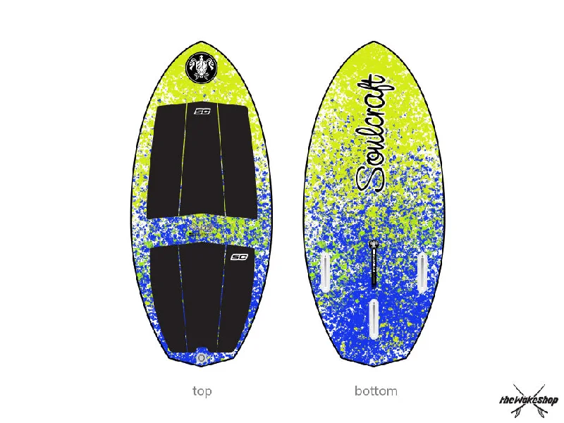 surfboards with increased rail-to-rail performance-2022 Soulcraft Hatch 3.9 G-Series Wakesurf Board