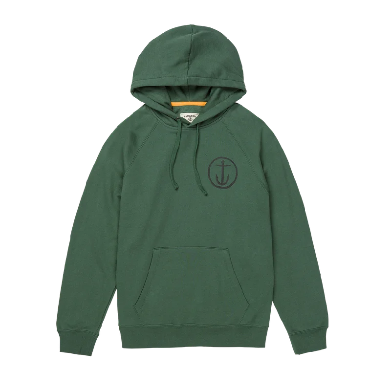 surfboard fins for all surfboard types-Captain Fin Men's Shweaty Anchor Pullover Hoodie - Cilantro Green