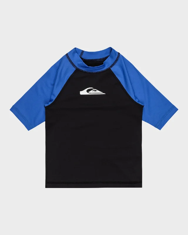 surf clothing with flexible, soft fabrics-Boys 2-7 Everyday Short Sleeve UPF 50 Surf T-shirt