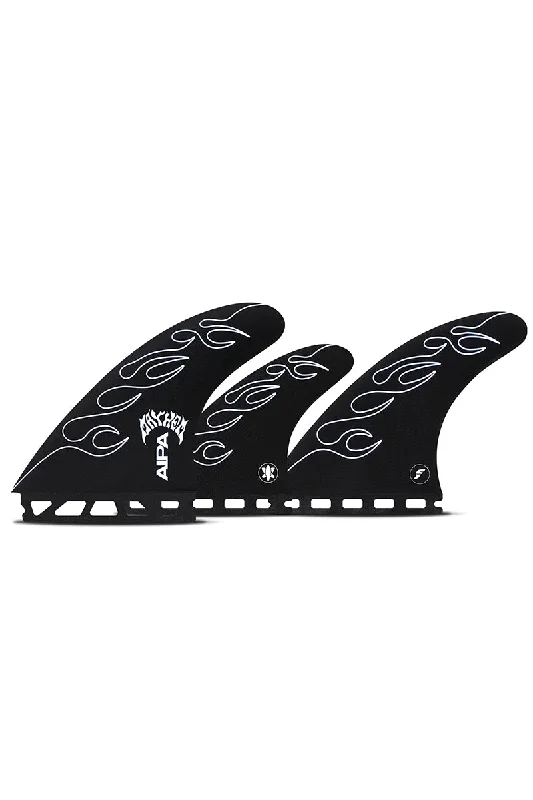 surfboard fins with unique shapes for speed-Futures Fins Aipa X Mayham 5 Fin Set - Black