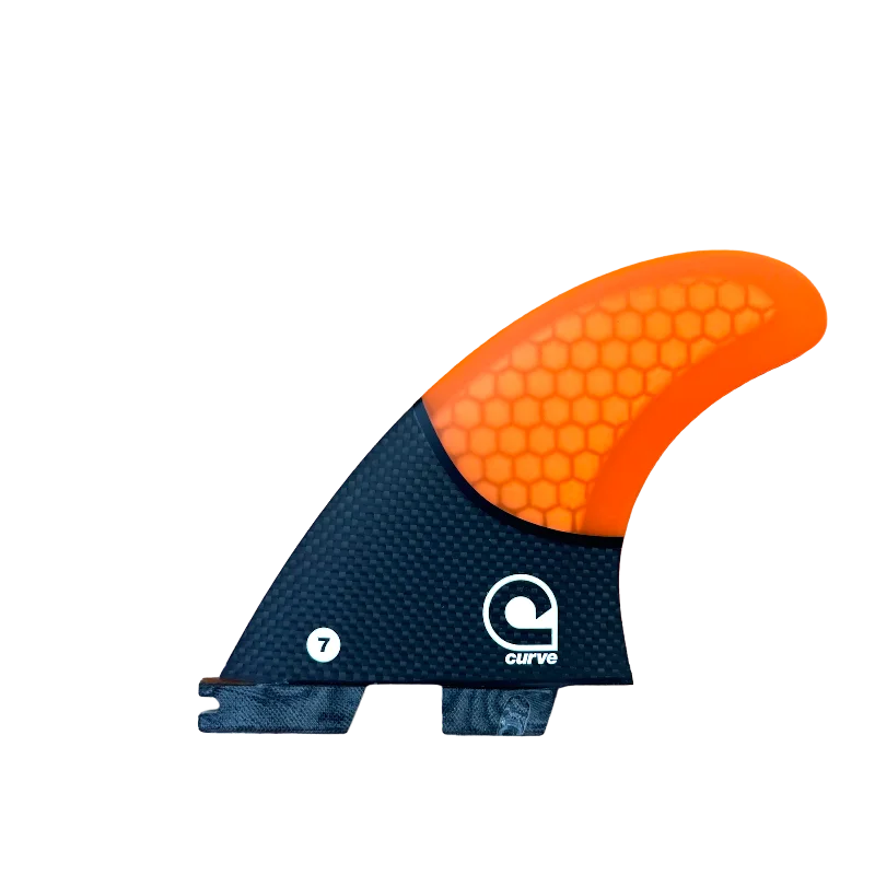 surfboard fins for increased wave-holding ability-Surfboard Fins L Quad Dual Tab "II" - CARBON BASE