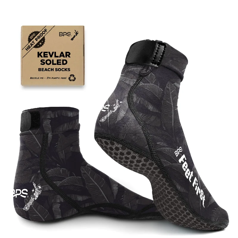 surf clothing for layering in colder months-BPS 'Feet First' Beach Kevlar Socks