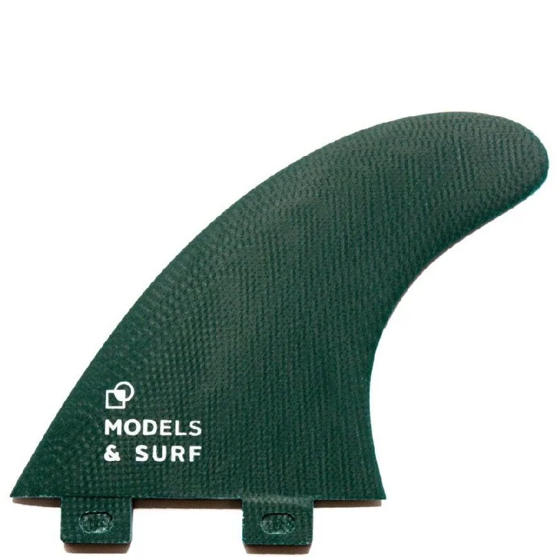 surfboard fins with advanced shape for ultimate speed-Surfboard Fins - Dark Swamp - Thruster / Fibre Glass