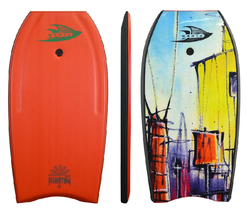 surfboards with sharp rails for maximum speed-MANTA PHANTOM 40" PE BODYBOARD