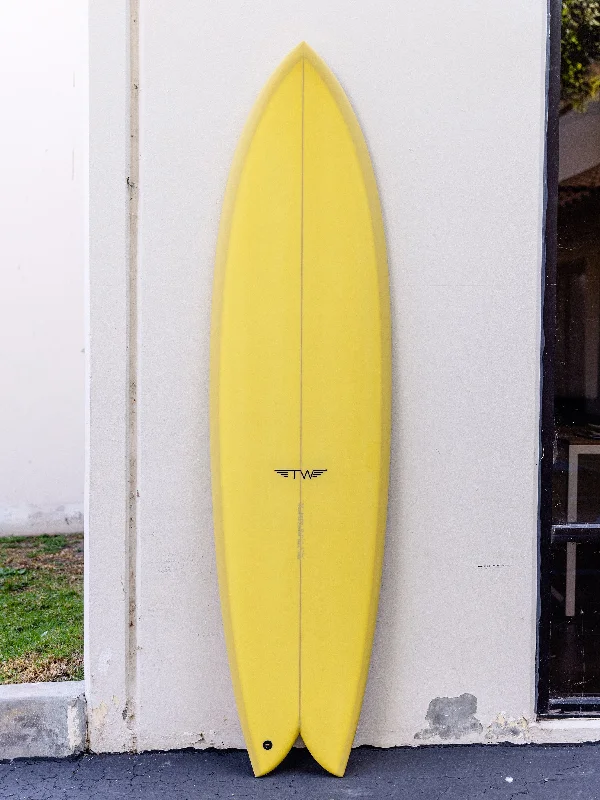 surfboards for expert-level handling-Tyler Warren | Big Fish 7’0” Golden Yellow Surfboard