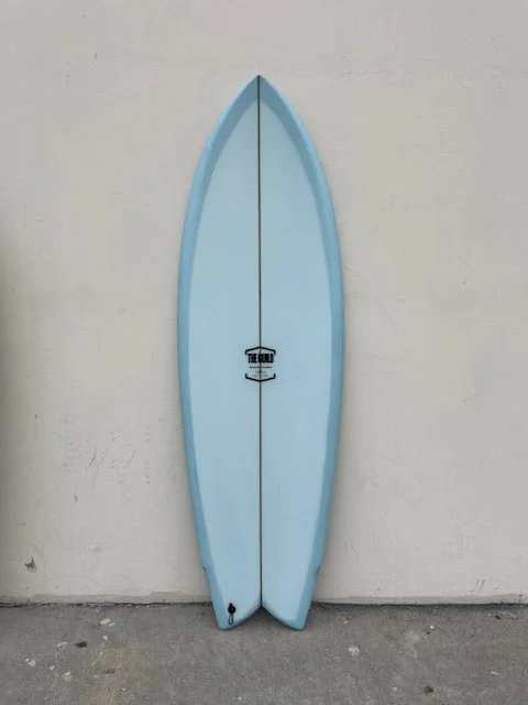 surfboards for controlled rides on large waves-THE GUILD 5'8 CONVERTIBLE - BLUE