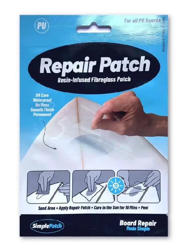 surfboards for comfortable long-distance paddling-Simple Patch Surfboard PU Repair Patch (large)