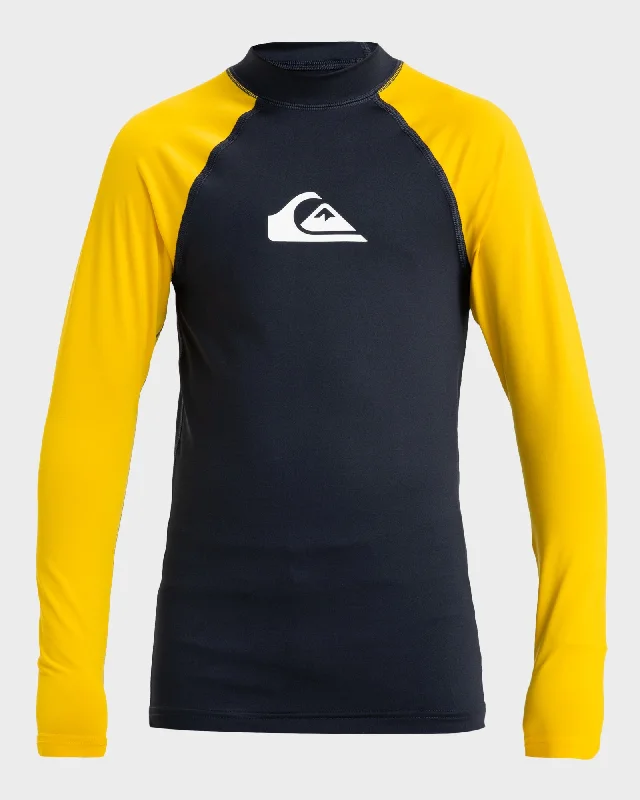 surf clothing for extra durability in harsh conditions-Boys 8-16 Everyday Long Sleeve UPF 50 Surf T-Shirt