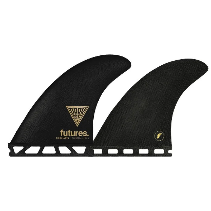 surfboard fins for high-performance surfboards-Futures Dark Arts Control Series Thruster Fins Size Large Thruster Set