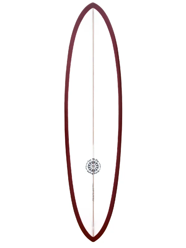 surfboards for aggressive surfing-Koz McRae | Poseidon Twin 6'10" Boat Resin Surfboard