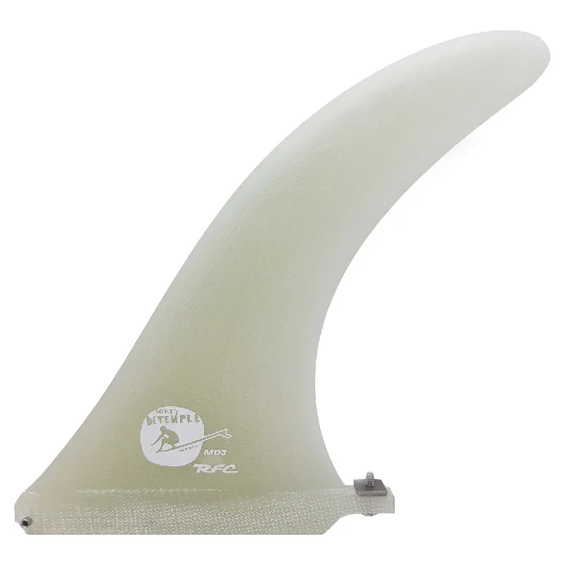 surfboard fins for smooth and efficient surfing-Rainbow Fin Co. MD3 Flex Longboard Fin - 10" - Natural Glass