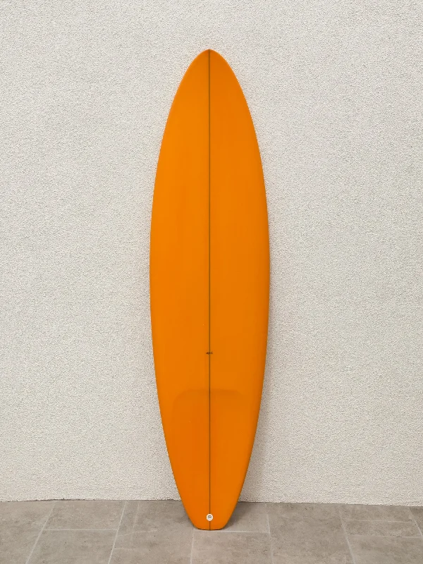 high-performance surfboards for advanced surfers-STPNK | Prang Step Deck 6’4” English Mustard Surfboard