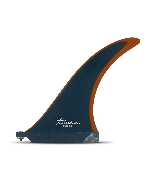 surfboard fins for better rail-to-rail performance-Tiller 8" Single Fin