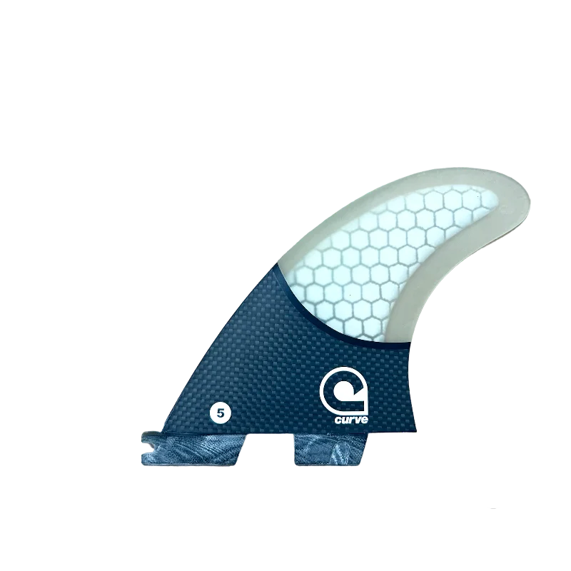 surfboard fins with simple, user-friendly designs-Surfboard Fins M Quad Dual Tab "II" - CARBON BASE