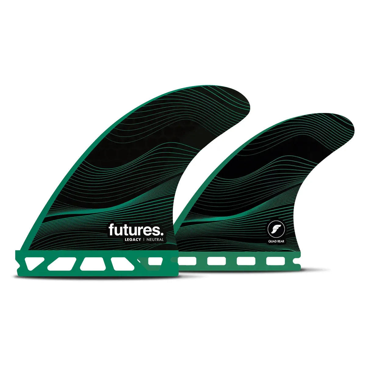 surfboard fins for easy handling in choppy waters-Futures Fins F6 Honeycomb Quad Set - Medium