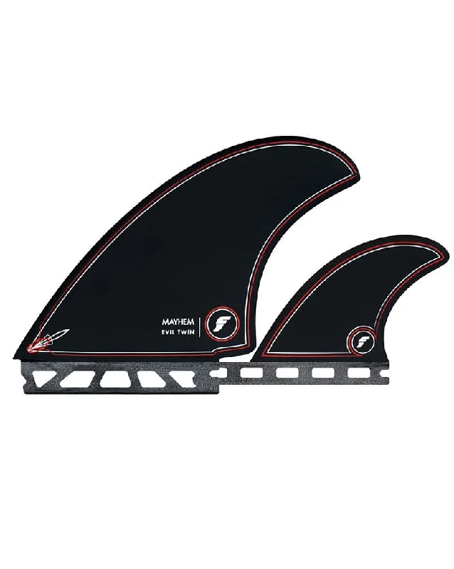 surfboard fins with stiff flex for speed-Mayhem Evil Twin +1