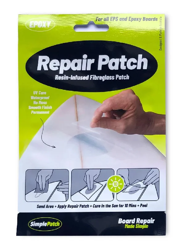 surfboards for powerful bottom turns-Simple Patch Surfboard Epoxy Repair Patch (regular)