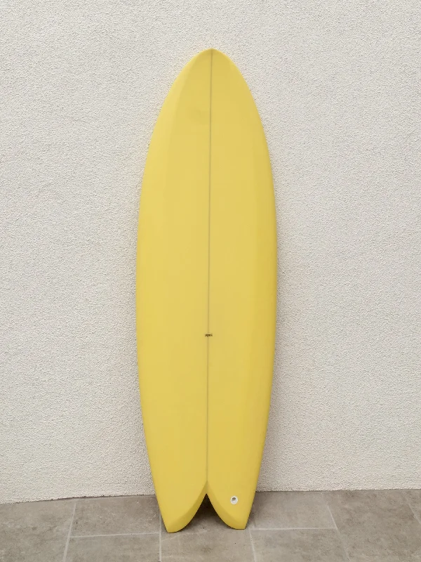 surfboards for speed and precision-STPNK | Round Nose Fish 5’5” Butter Cream Surfboard