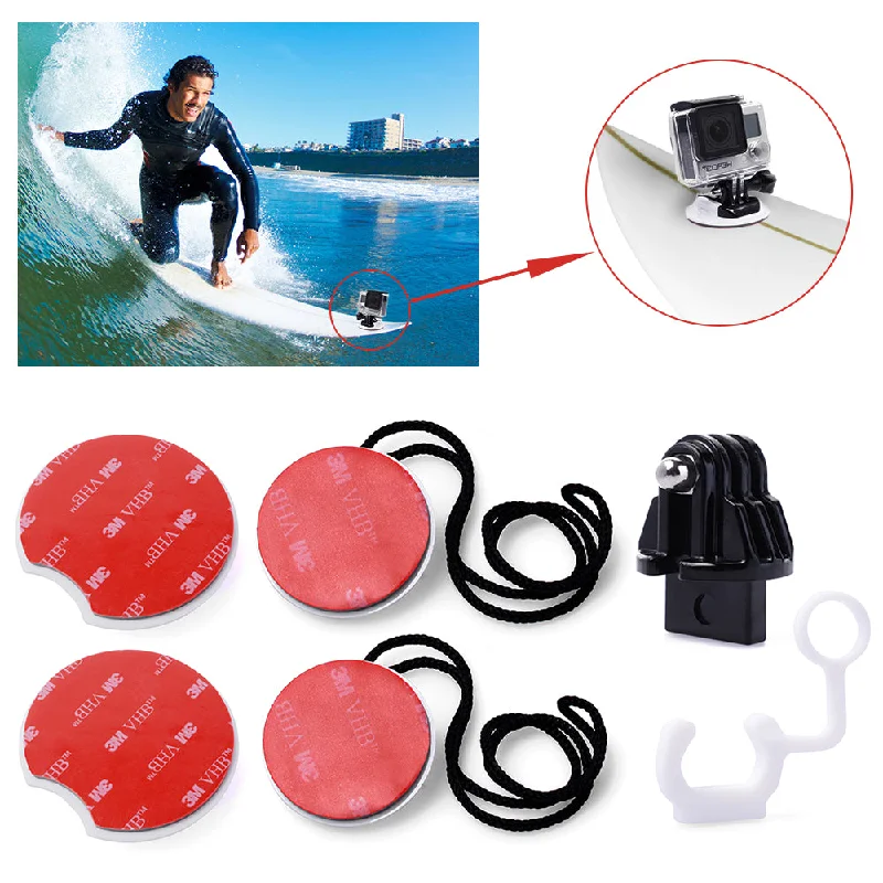 surfboards for better nose ride performance-New Kit Surfing Surfboard Surf Pack Tethers Mounts for Gopro Hero 2 3 3+ 4 OS078+