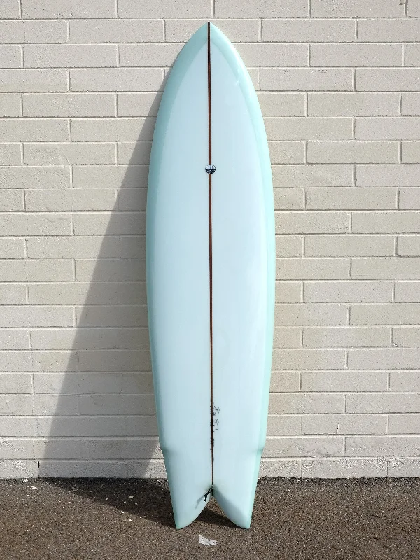 surfboards for controlled carving in big waves-Woodin Surfboards | 7'0" Little Wing Sea Foam Surfboard