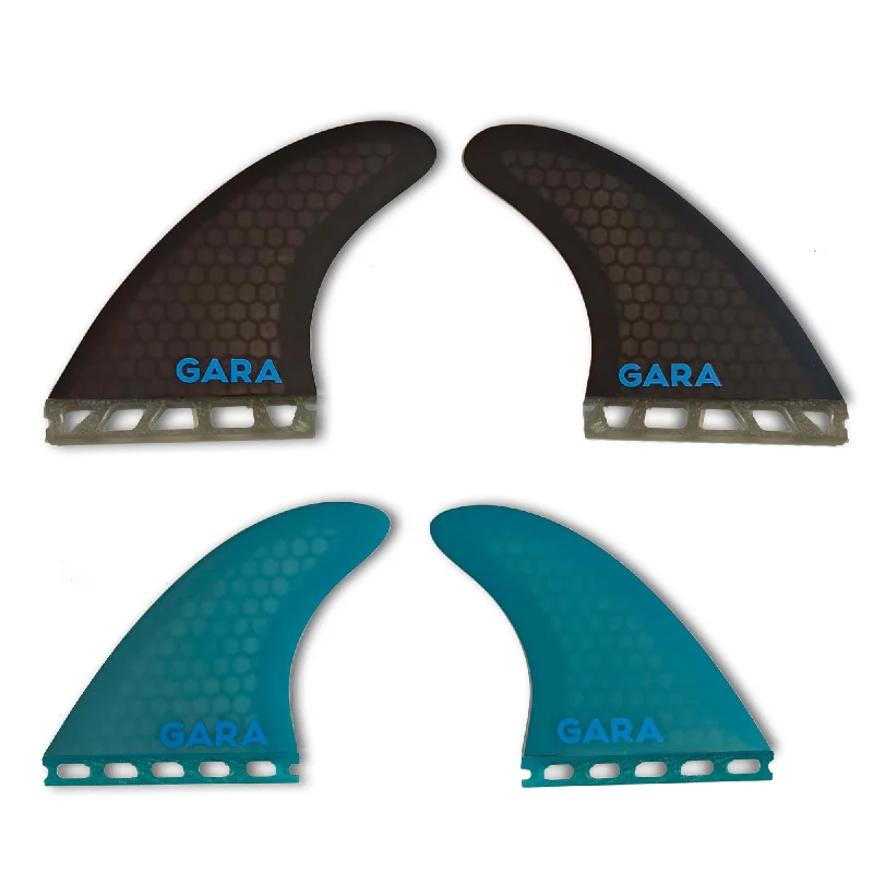 surfboard fins for improving speed in the water-Gara Single Tab Quad Fin Set