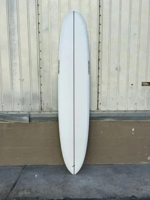 surfboards for increased lift-LOVE MACHINE | 9'6" BIG PIN CLEAR LONGBOARD