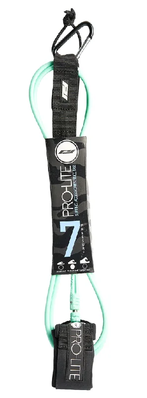 surf clothing for all types of surfboards-Pro-Lite 7'0" Free Surf Ankle Leash (Teal)