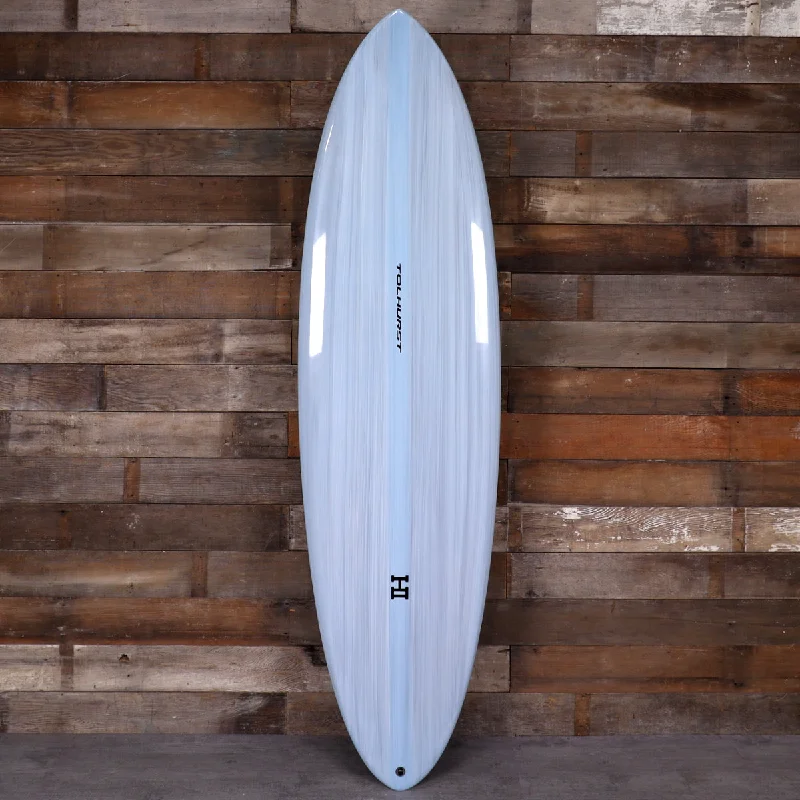 surfboards for more comfortable long rides-Harley Ingleby Series Mid 6 Mini Thunderbolt Red 6'4 x 20 x 2 ⅝ Surfboard - Light Blue