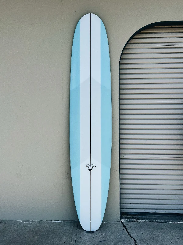 surfboards for superior tracking-WESTON Surfboards // 9'6" Axis Blend // Baby Blue Paneled Surfboard