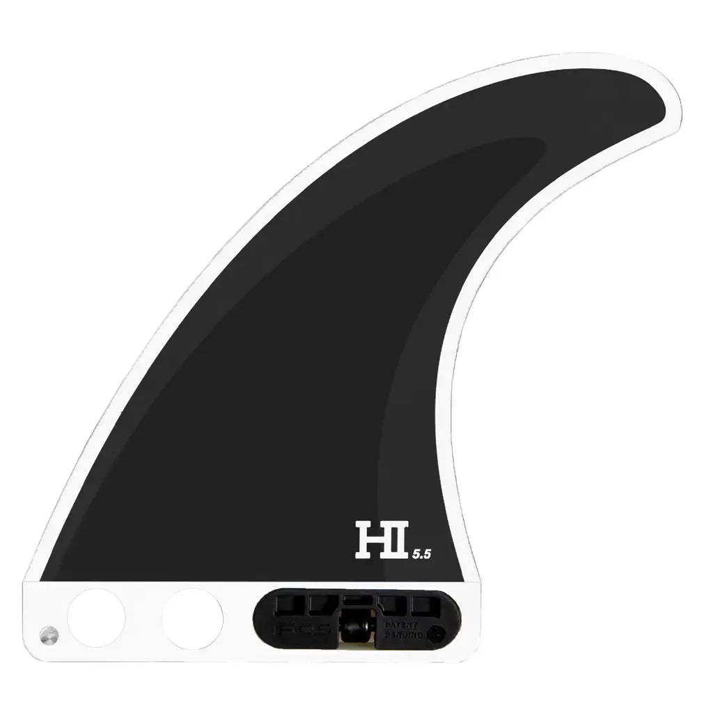 surfboard fins with improved flex for stability-FCS II Harley Longboard Tri Fin Set - Black