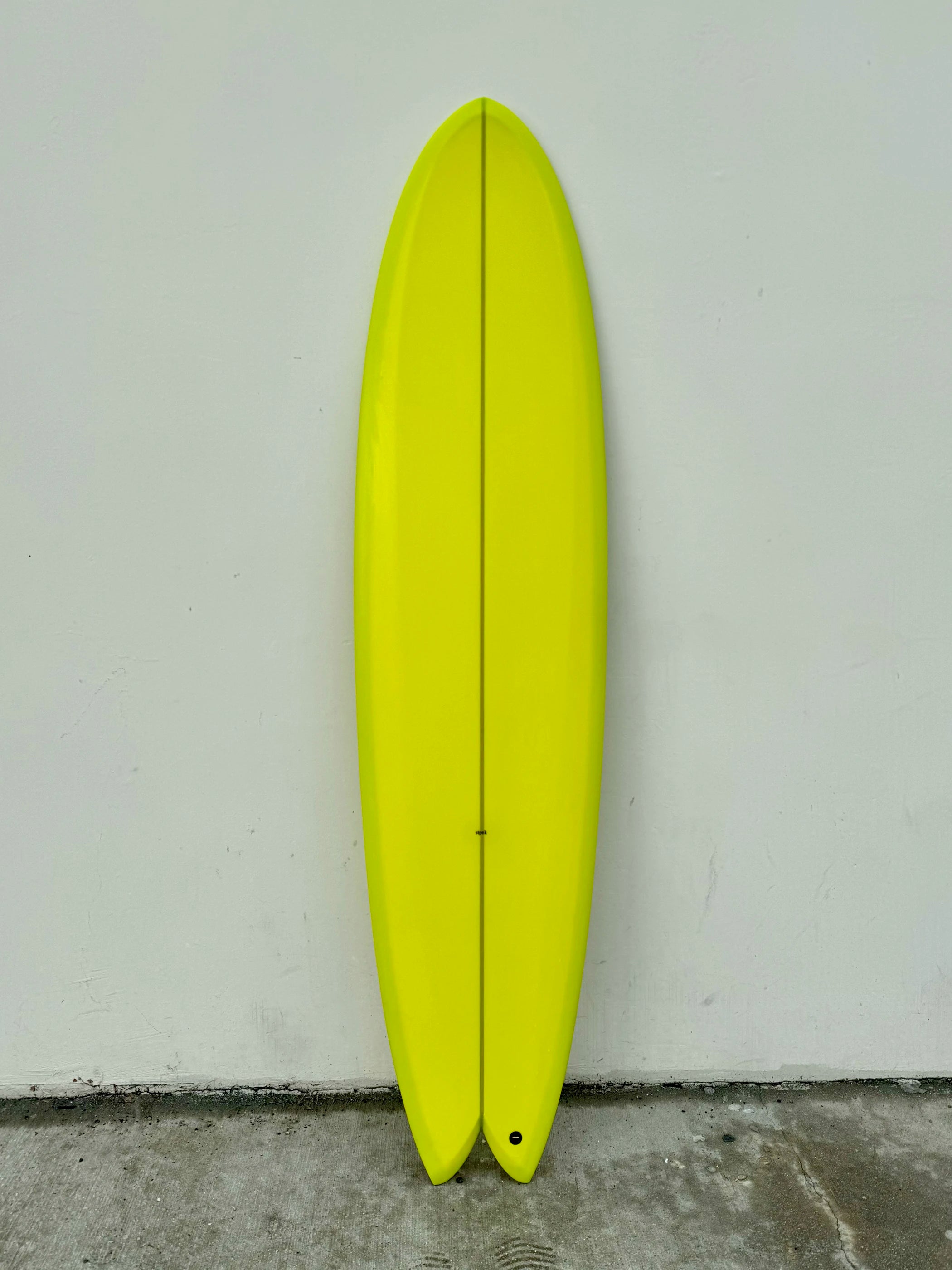 surfboards for big wave surfing-STPNK | 7’2” Pelusa Neon Green Thruster Surfboard