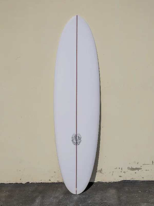 surfboards for smooth rides in hollow waves-7'0" Thin Twin Clear Surfboard